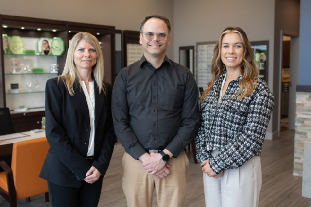 Dr. Cross, Dr. Despain, and Dr. Stephanie Shoults at the Shiloh location.
